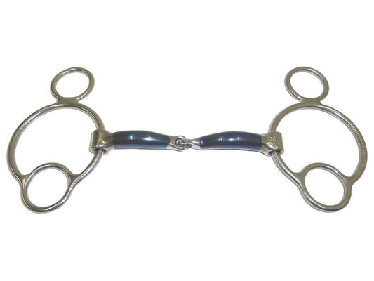 Bombers Bits Lock Up Snaffle 2.5 Ring Bit