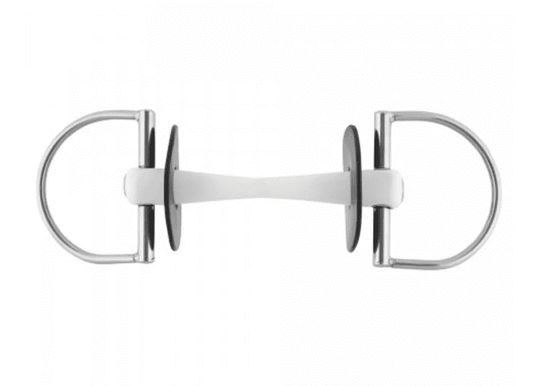Nathe D-Ring with Flex Mullen Mouth Snaffle 20mm Thickness 75mm Ring