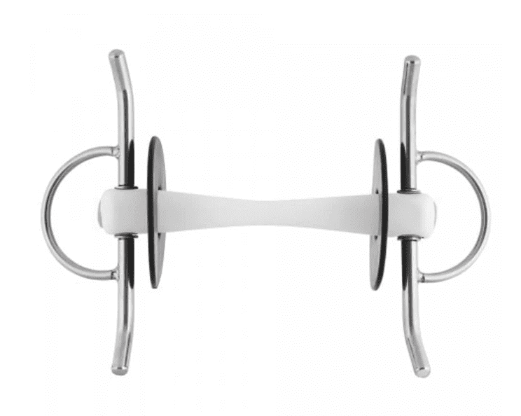Nathe Full Cheek Snaffle Bit 20mm with Flex. Mullen Mouth