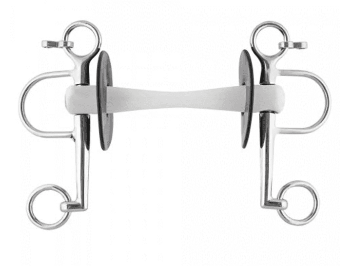 Nathe Mullen Mouth Pelham with Flex with Short Shanks