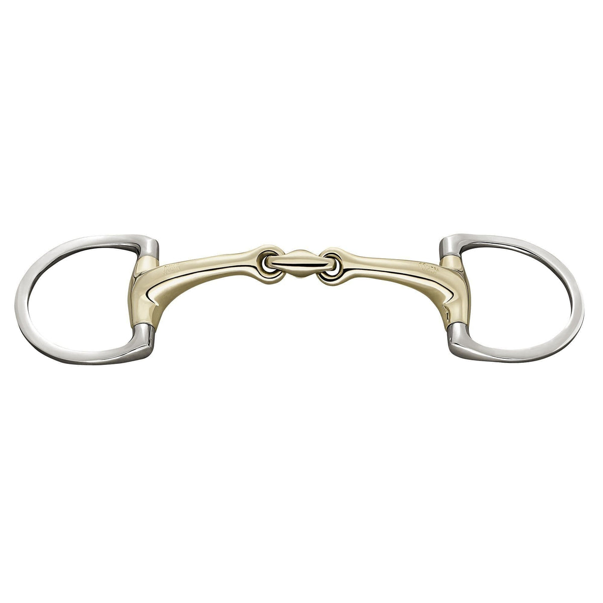 Sprenger Dynamic RS Eggbutt bit with D-shaped rings - Double Jointed Bit
